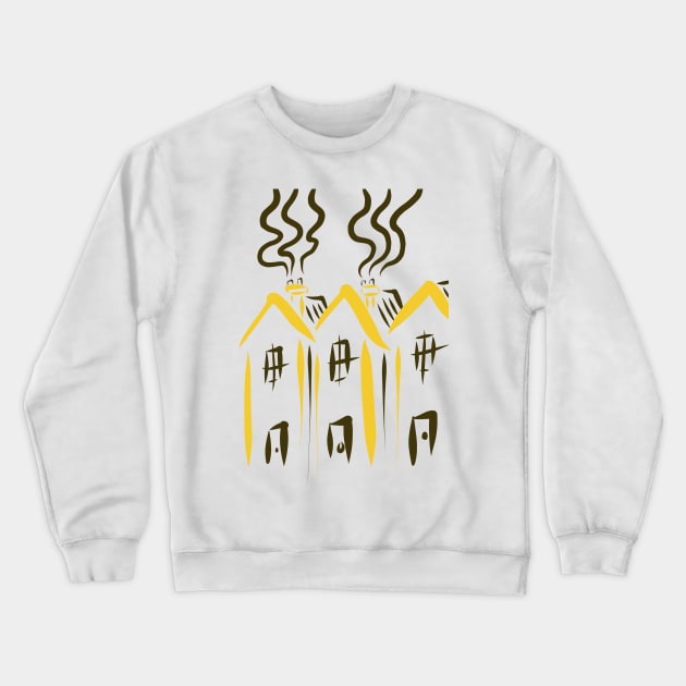 Three houses Crewneck Sweatshirt by stephenignacio